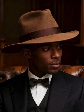 Hat ~ Cap ~ Gangster ~ British Style ~ Brown - H-TC802
